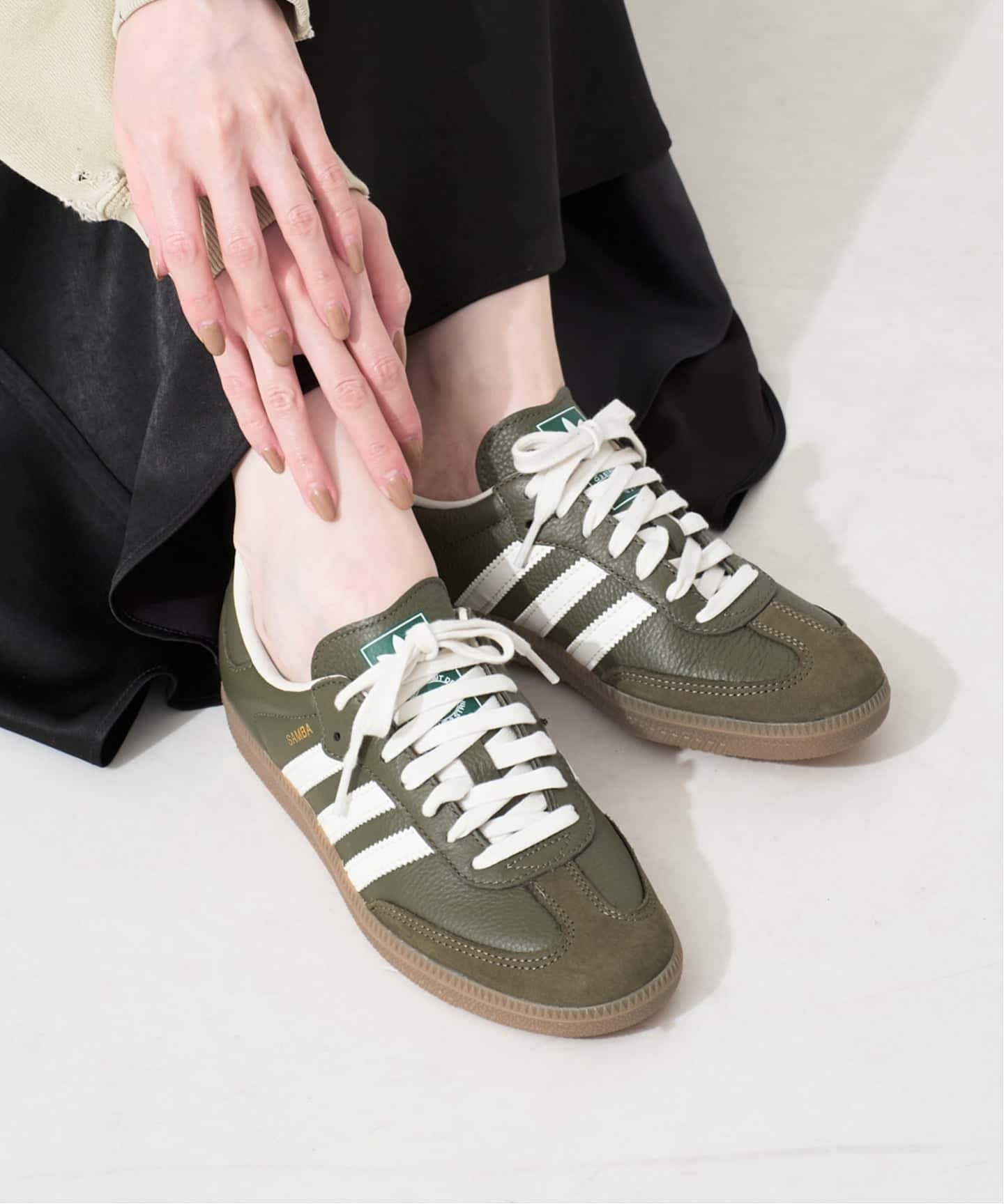 SLOBE IENA adidas/アディダス SAMBA OG JR0890 スローブ イエナ シューズ・靴 スニーカー カーキグリーン【送料無料】のサムネイル