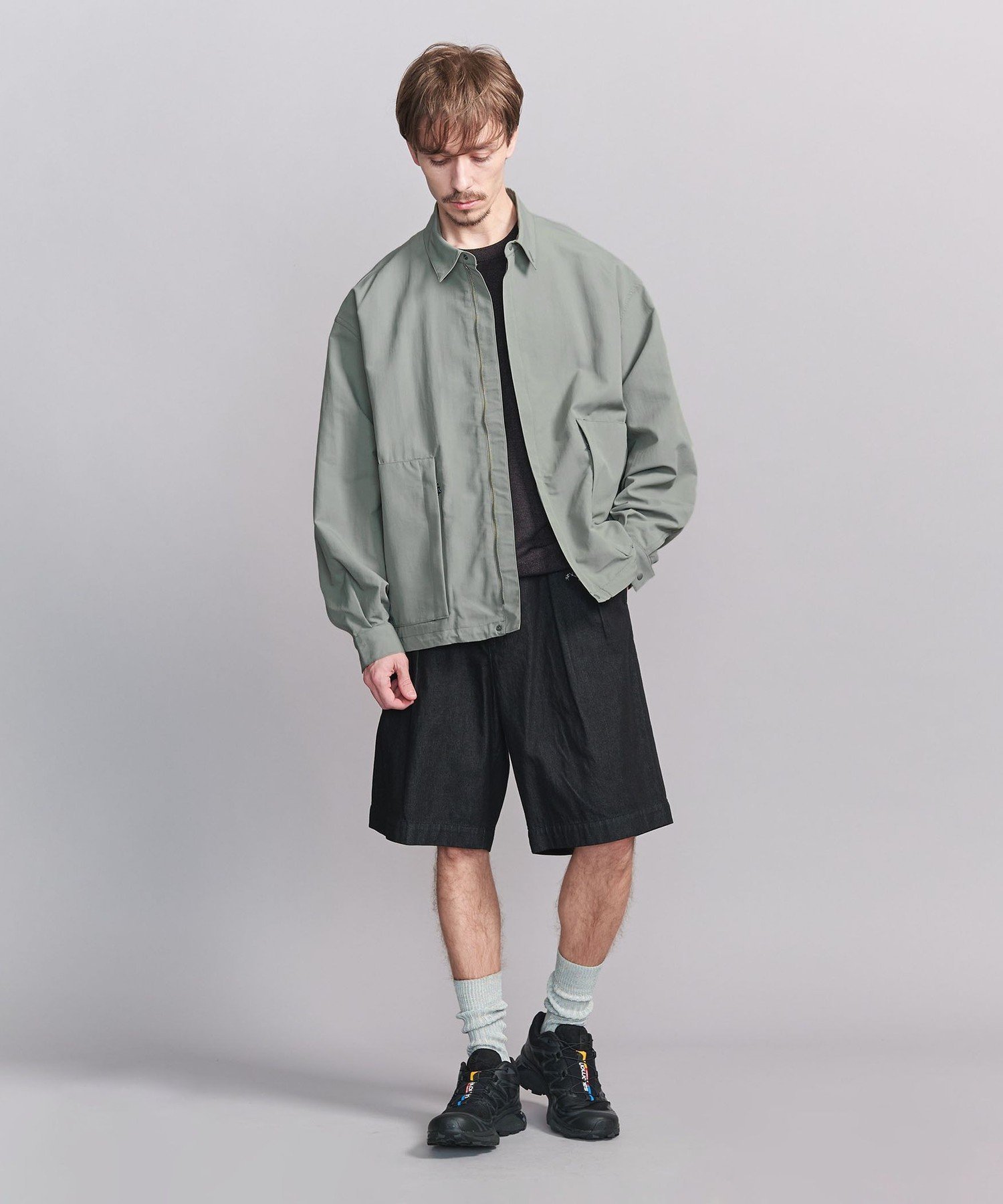 【SALE／50%OFF】BEAUTY&YOUTH UNITED ARROWS ＜GRIP SWANY * koti BEAUTY&YOUTH＞ ユーティリティー ジャケット ユナイテッドアローズ アウトレット ジャケット・アウター その他のジャケット・アウター グレー ネイビー【送料無料】