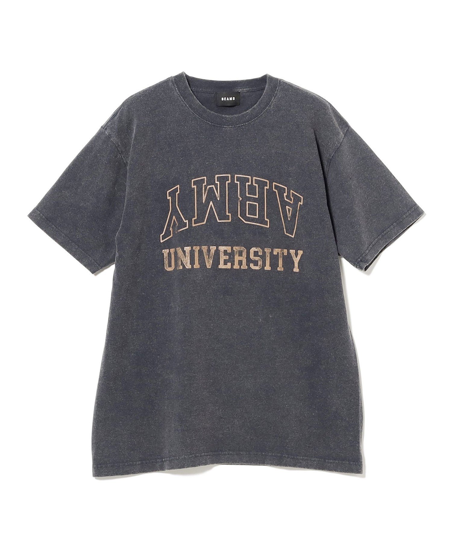 【SALE／30%OFF】BEAMS T ARMY PRINT T-Shirt ビームス アウトレット トップス カットソー・Tシャツ グレー ネイビー【送料無料】