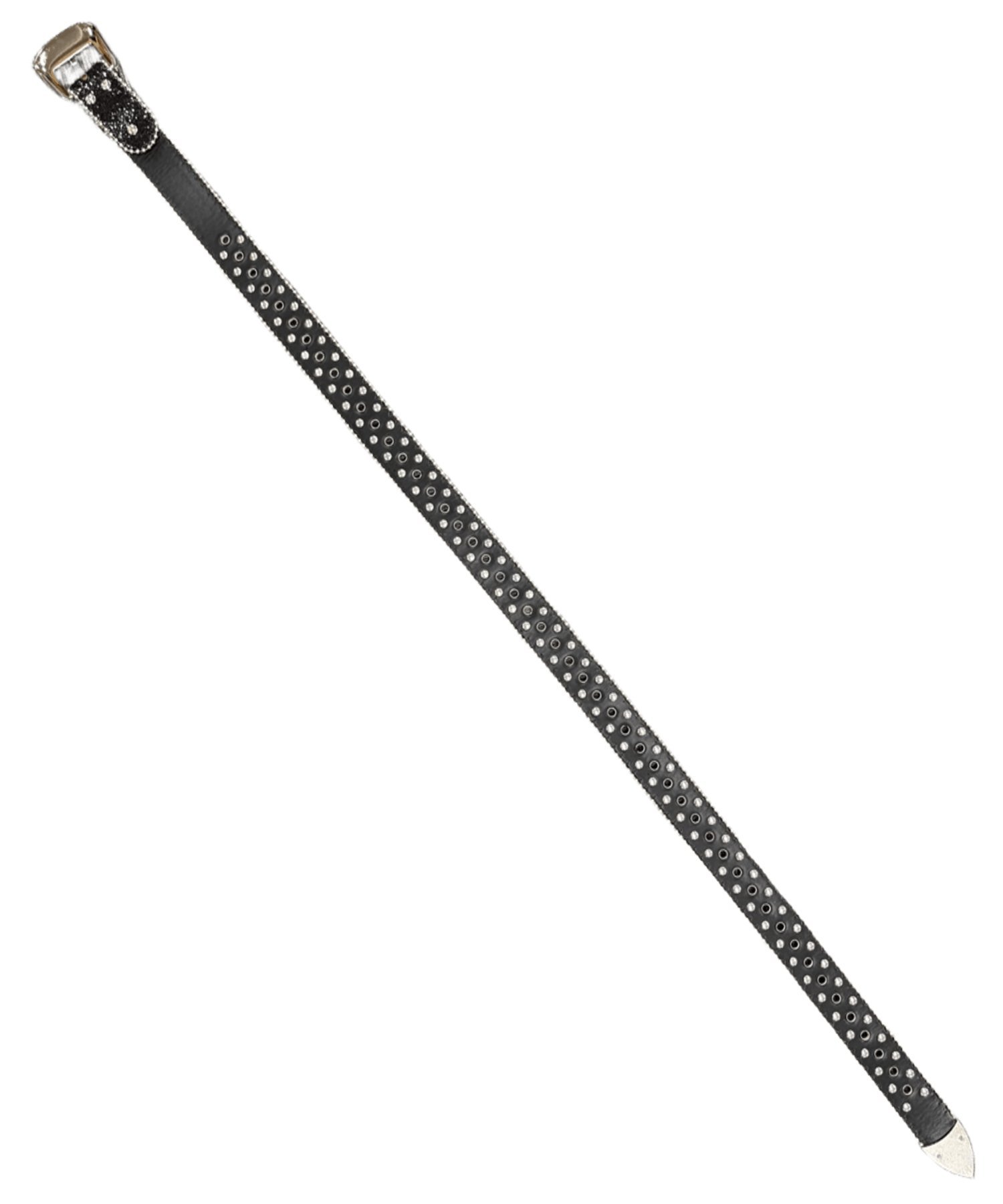XU 【XU】rhinestone belt 2 ネバーマインドザエックスユー／チカシツプラス ファッション雑貨 ベルト シルバー ブラック