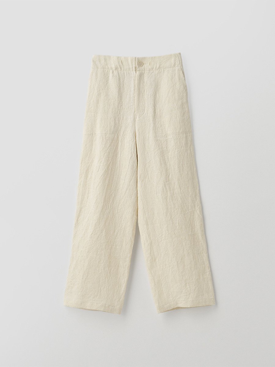 JOHN SMEDLEY リネンジャガードイージーパンツ ｜FP158 ジョンスメドレー パンツ その他のパンツ ホワイト【送料無料】