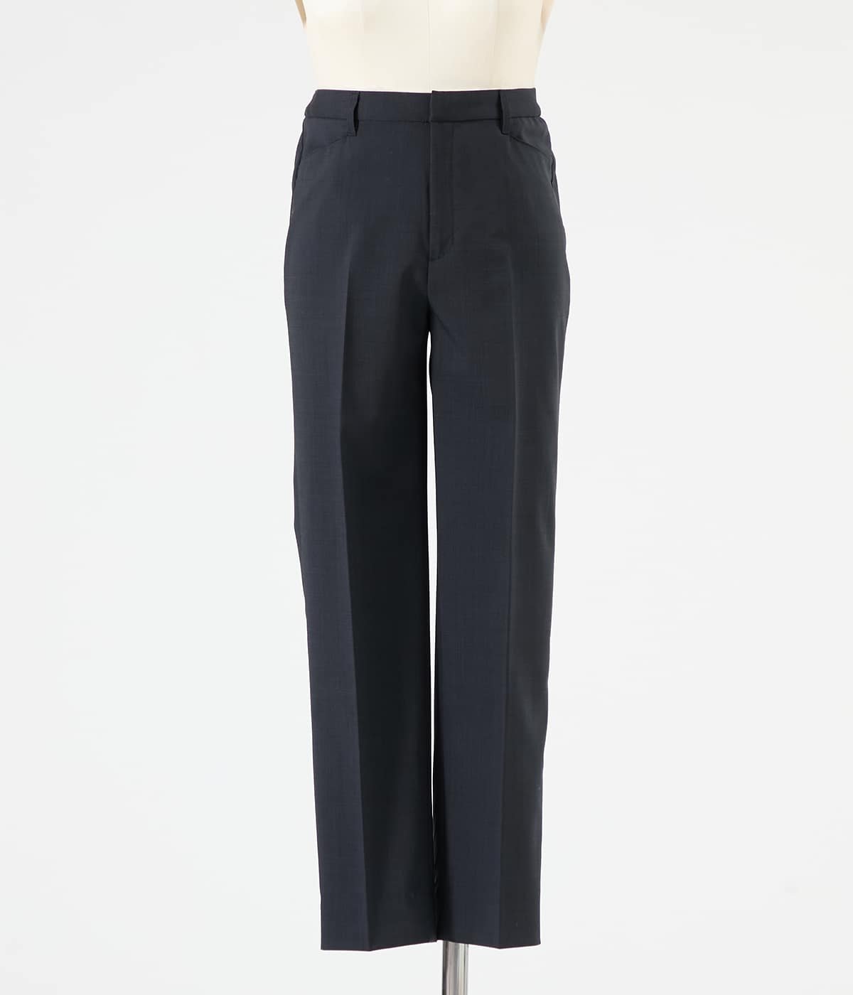 NEWYORKER WOMEN L-SIZE 【L】【ウォッシャブル】ウールピンヘッド テーパードパンツ ニューヨーカー エルサイズ パンツ スラックス・ドレスパンツ ブラウン ネイビー