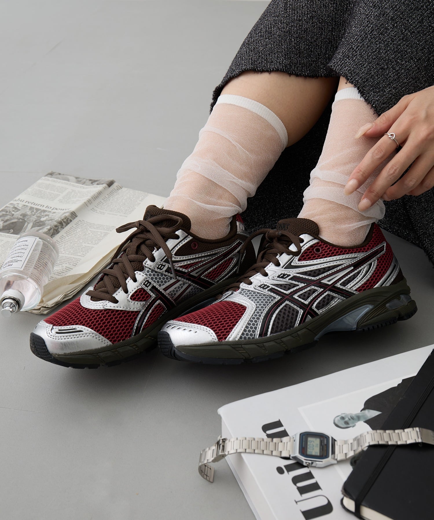 【SALE／1%OFF】asics ASICS/GEL-DS TRAINER 14 アシックス スニーカー カセットチャート シューズ・靴 スニーカー グレー【送料無料】