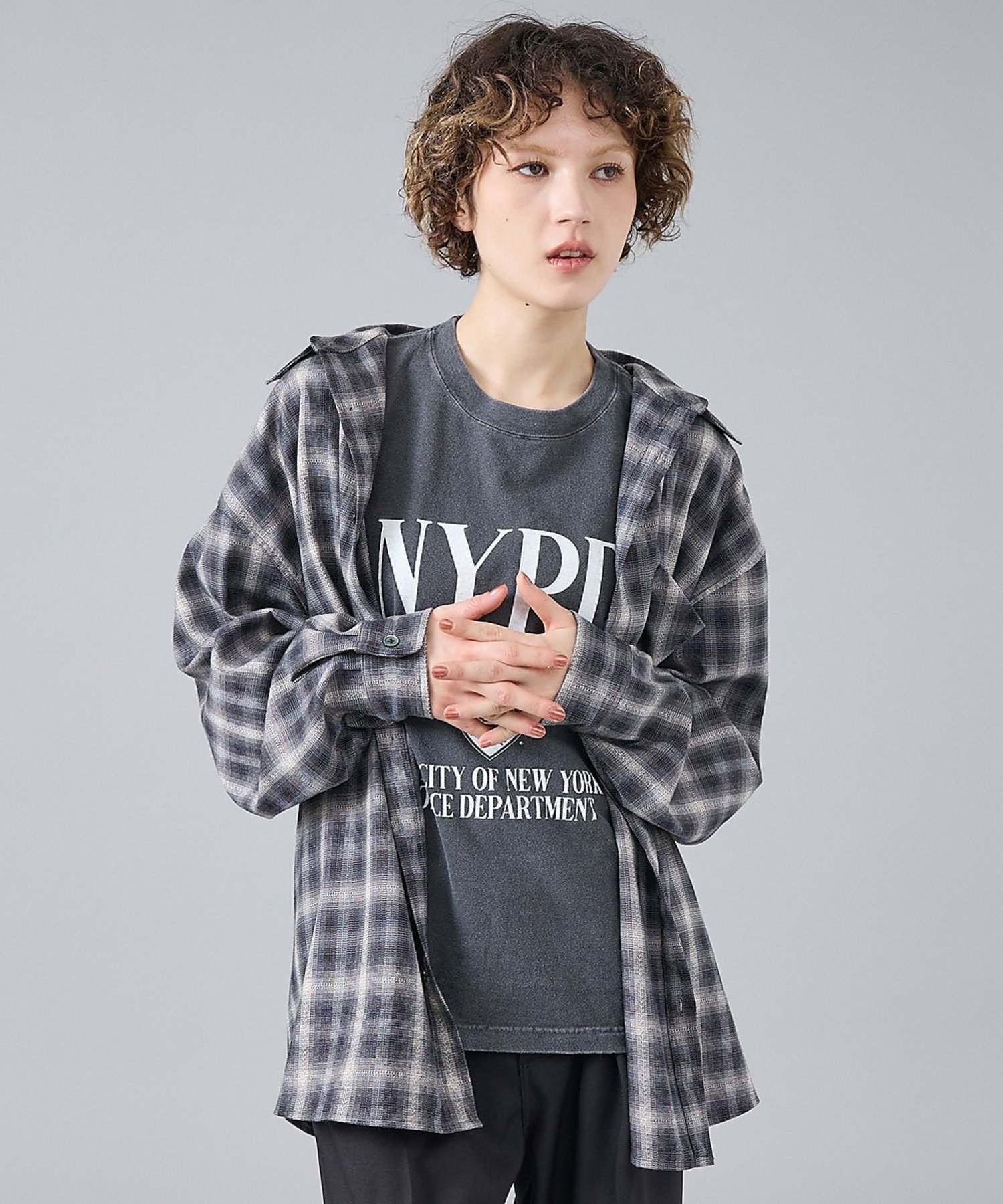 ABAHOUSE LASTWORD 【Revo. / レヴォ】TH-4105 オンブレチェック 長袖シャツ / ユニ アバハウス トップス シャツ・ブラウス ブルー ブラウン ブラック【送料無料】