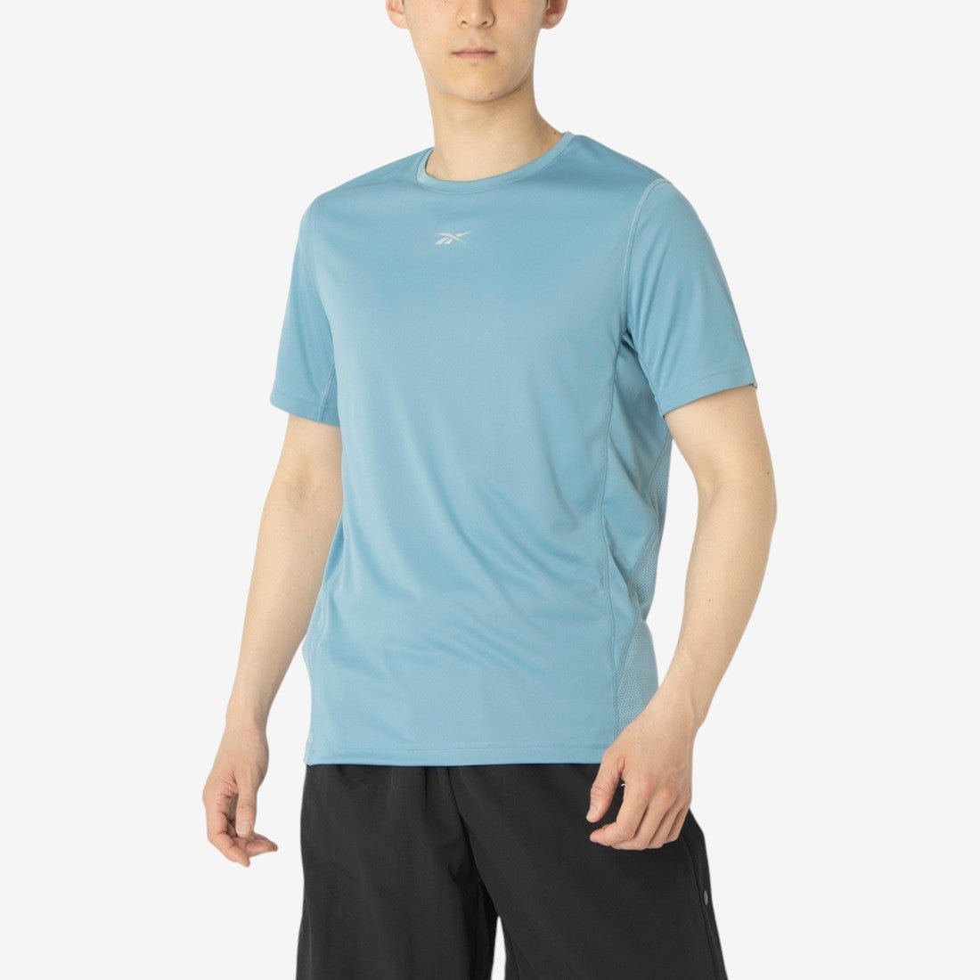 ラン Tシャツ / ID RUN T-SHIRT リーボック トップス カットソー・Tシャツ ブラック ホワイト ブルー