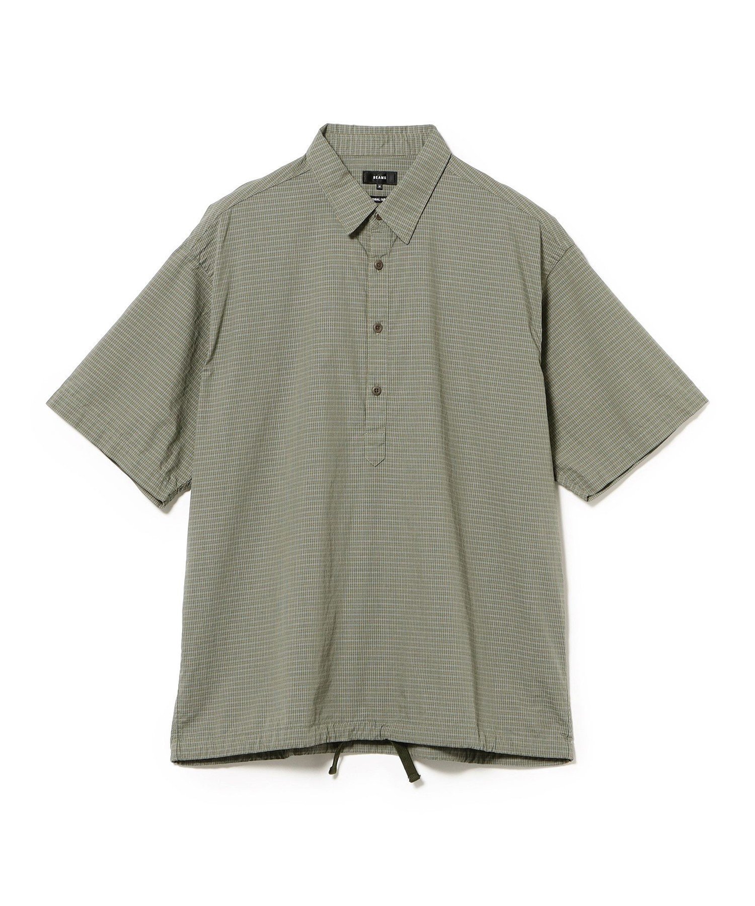 【SALE／30%OFF】BEAMS 【7/24新規値下げ】チェック プルオーバー シャツ ビームス メン トップス シャツ・ブラウス グリーン【送料無料】