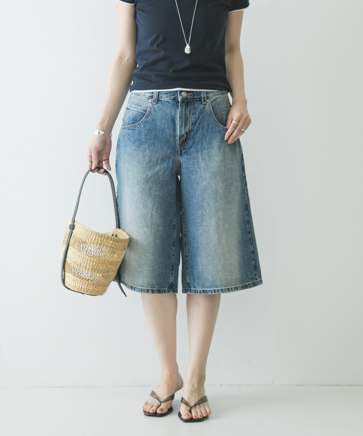 URBAN RESEARCH LEVI'S SUPER BAGGY JORT アーバンリサーチ パンツ ジーンズ・デニムパンツ ブラック【送料無料】