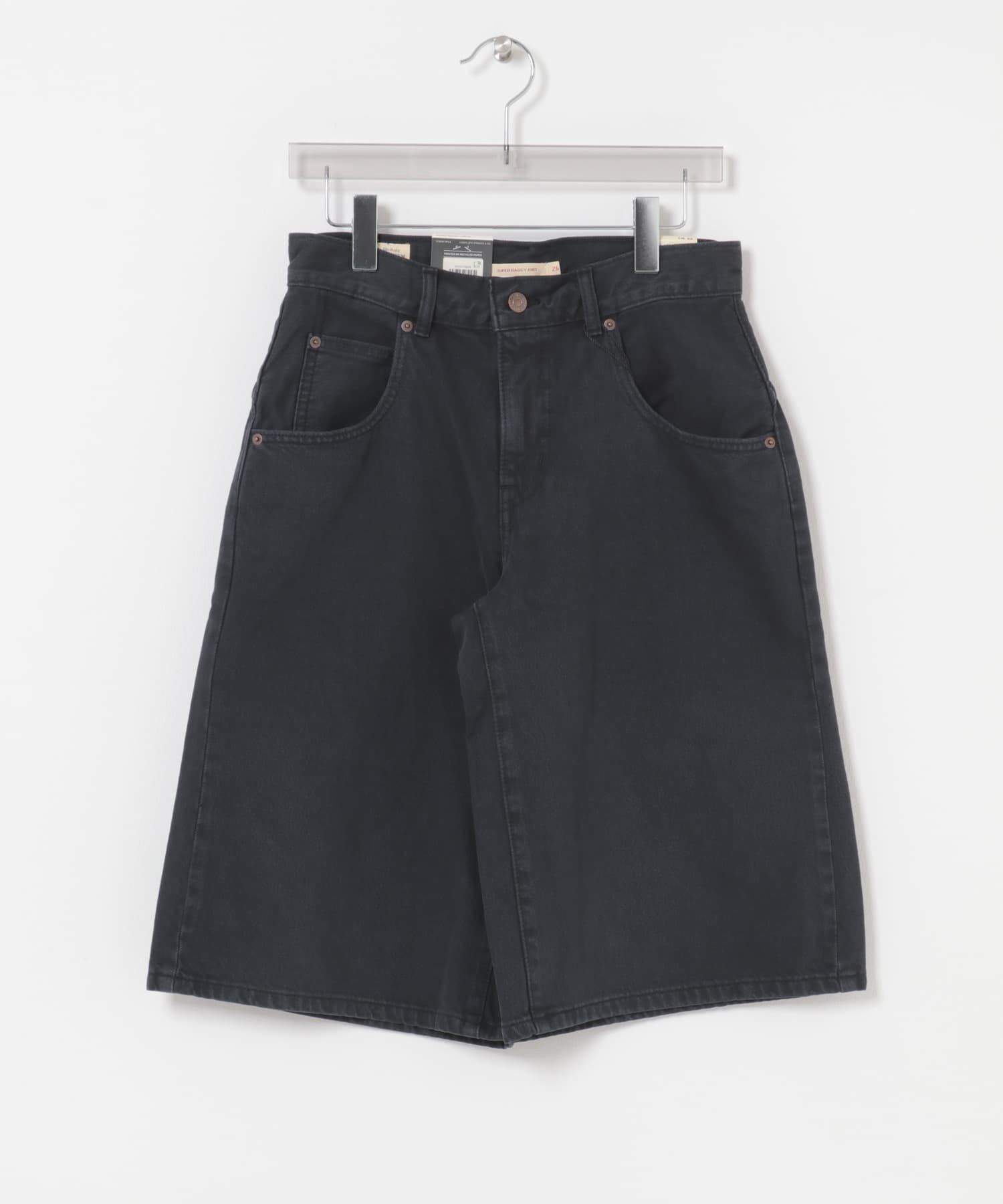 LEVI'S SUPER BAGGY JORT アーバンリサーチ パンツ ジーンズ・デニムパンツ ブラック