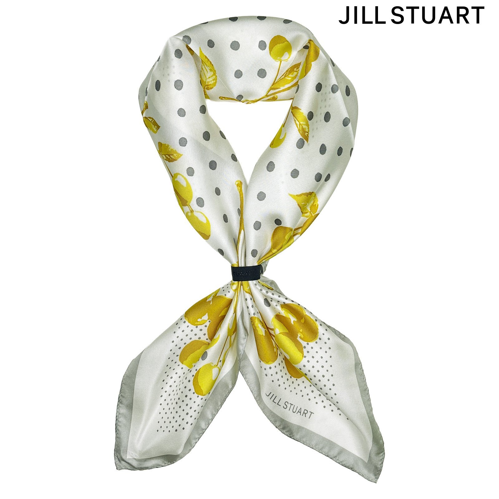 JILL STUART JILL STUART(ジルスチュアート)Cherry Dots シルクスクエアプチスカーフ インターモードカワベ ファッション雑貨 スカーフ・バンダナ ピンク ブルー イエロー レッド【送料無料】（楽天・Rakuten Fashion）