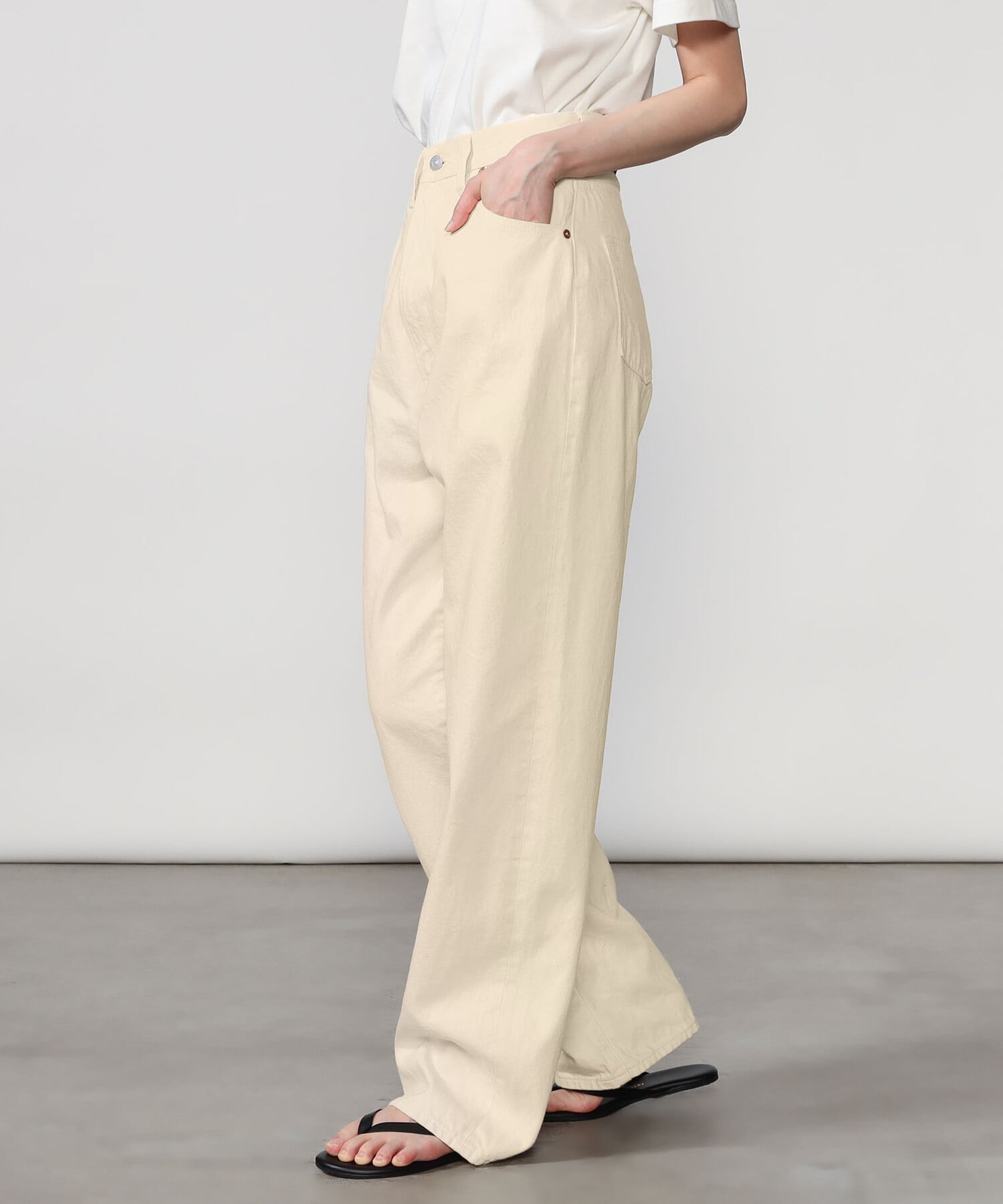 Bshop ANATOMICA ｜ 618 MARILYNI WOMEN ビショップ パンツ ジーンズ・デニムパンツ ホワイト ネイビー