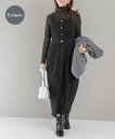 URBAN RESEARCH ROSSO 『別注』Lee ROSSO BALOON DENIM DRESS アーバンリサーチロッソ ワンピース ドレス ワンピース ブラック ブルー【送料無料】