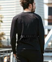 【SALE/20%OFF】1PIU1UGUALE3 RELAX (M)1PIU1UGUALE3 RELAX/UST-24061 バック刺繍ロゴロングTシャツ シフォン トップス カットソー・Tシャツ ブラック ホワイト【送料無料】