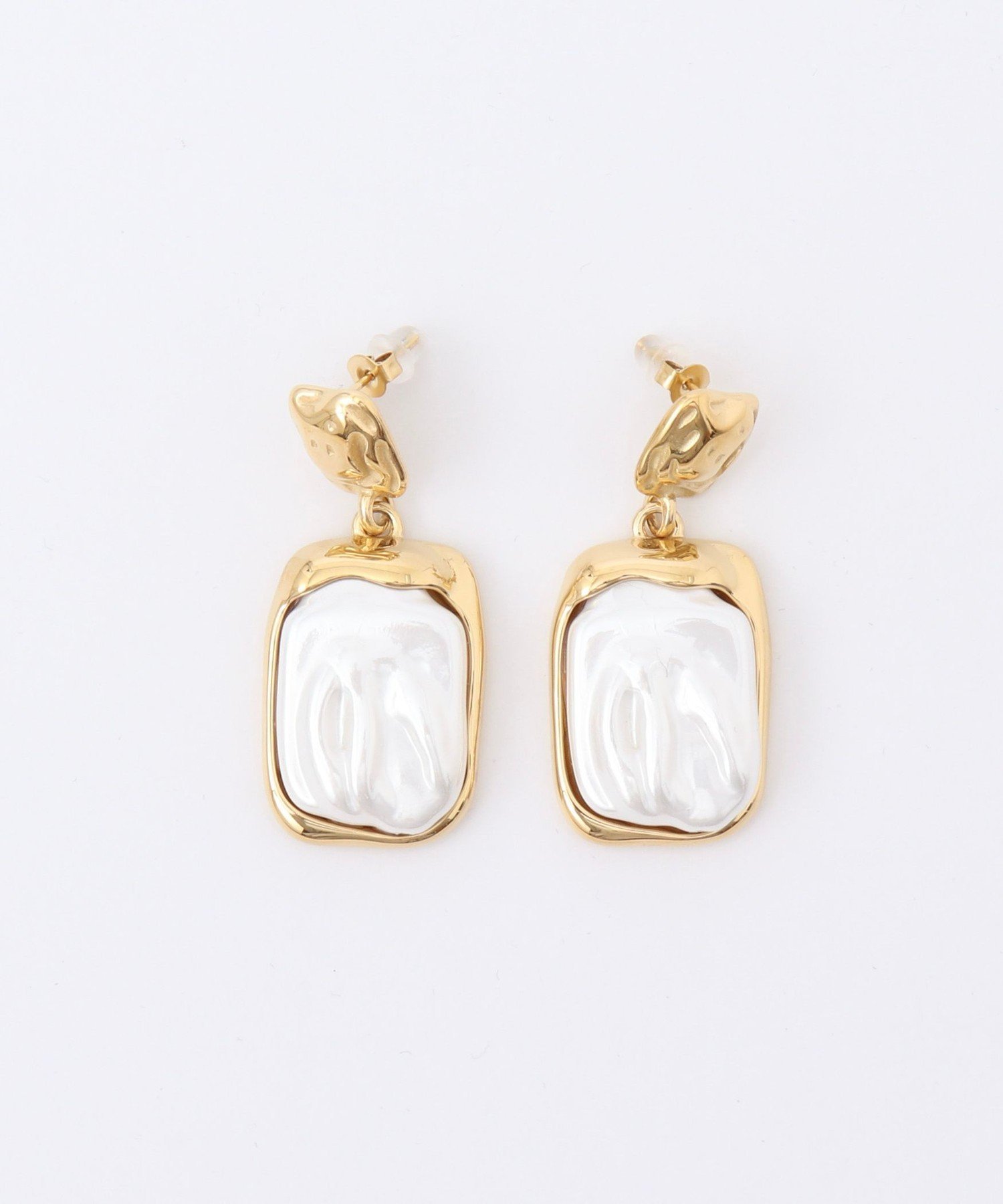 NOLLEY'S 【MERAKI/ メラキ】Square Pearl Pierceスクエアパールピアス ノーリーズ アクセサリー・腕時計 ピアス ゴールド【送料無料】