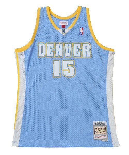 Mitchell & Ness カーメロ・アンソニー ナゲッツ ロード スイングマンジャージ 2003-04 DENVER NUGGETS SwingmanジャージDNU- #15 C.A ルーキーユーエスエー トップス その他のトップス ブルー【送料無料】