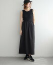【SALE/30%OFF】notch. ドッキングロングワンピース ノッチ ワンピース・ドレス ワンピース ブラウン ブラック【送料無料】