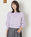 【SALE/37%OFF】TO BE CHIC 【L】レーヨンコットン プルオーバーニット サンヨー エルサイズ トップス ニット レッド ブラック グリーン【...