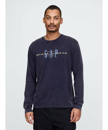 【SALE/49%OFF】GAP (U)GAPロゴ Tシャツ ギャップ トップス カットソー・Tシャツ ネイビー ベージュ パープル ブラック