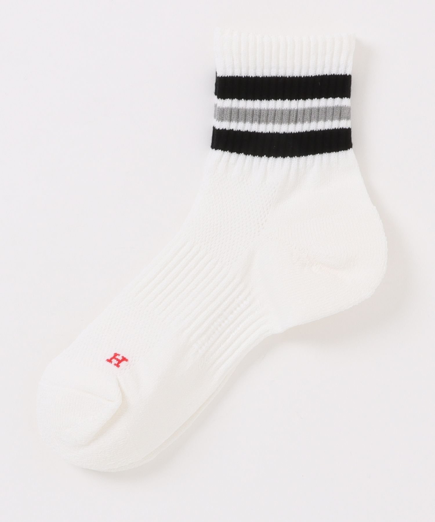 【SALE／10%OFF】Healthknit Healthknit/和紙配色3本ラインソックス 191-8011 セットアップセブン 靴下・レッグウェア 靴下 ブラウン ブラック グリーン