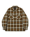 ビームス 【SALE／50%OFF】BEAMS MEN BEAMS PLUS / オンブレチェック オープンカラー キルト シャツブルゾン ビームス アウトレット ジャケット・アウター ブルゾン・ジャンパー イエロー ブルー【送料無料】