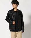 GUESS (M)Faux Leather Bomber QX WPbgEAE^[ C_[XWPbg ubNyz