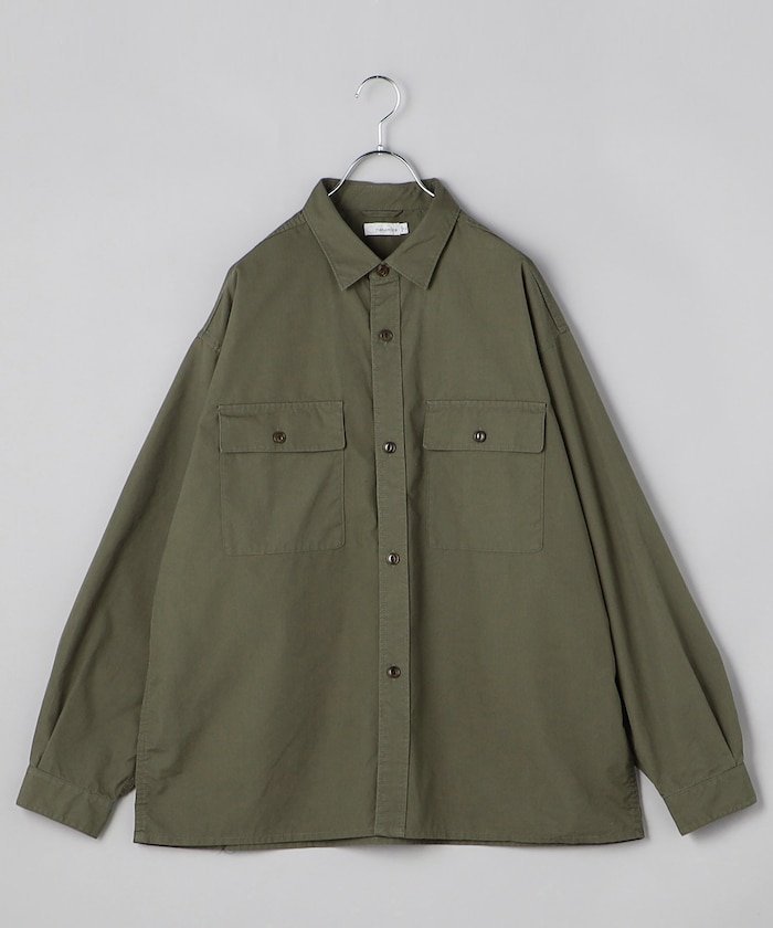 nanamica Utility Light Wind Shirt フリークスストア トップス シャツ ブラウス グリーン ネイビー【送料無料】