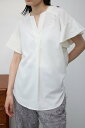 【SALE/50%OFF】AZUL BY MOUSSY ラッフルスリーブスキッパーブラウス アズールバイマウジー トップス シャツ・ブラウス ブルー ホワイト ブラック(4)