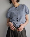 EMMEL REFINES <EMMEL REFINES>EM ジャカード パフスリーブ カーディガン ユナイテッドアローズ グリーンレーベルリラクシング トッ...