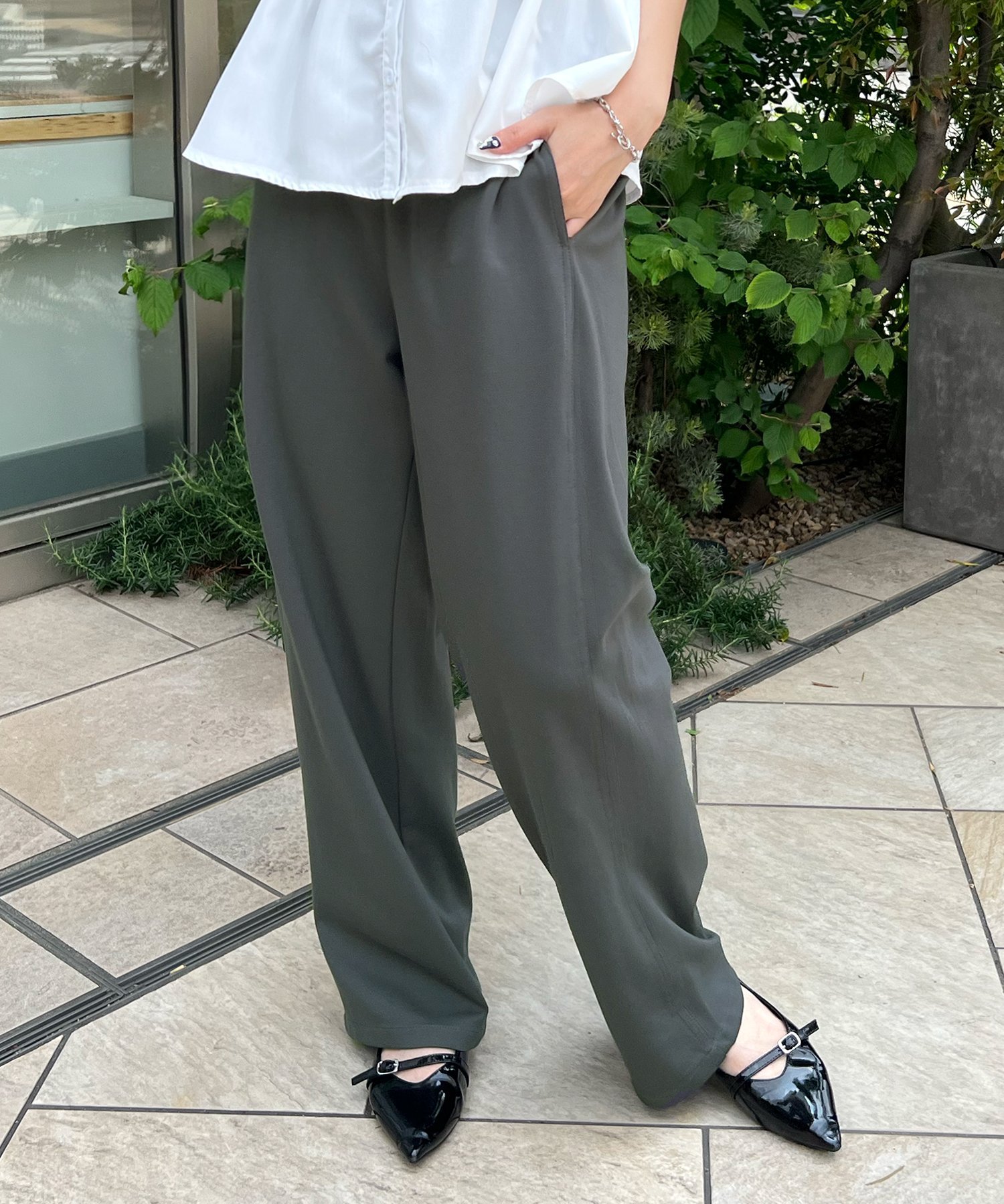 Futier Land ポンチストレートパンツ フューティアランド パンツ ジャージ・スウェ...