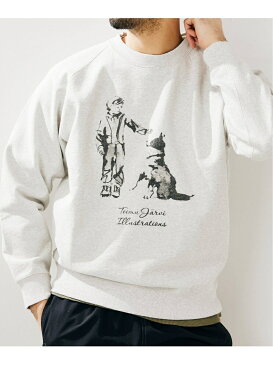 【SALE／40%OFF】417 EDIFICE 【Teemu Jarvi / テームヤルヴィ】別注DOGスウェット BEST FRIEND フォーワンセブン エディフィス カットソー Tシャツ グレー【送料無料】