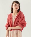 【SALE/50%OFF】To b. by agnes b. ナイロンジップフーディー アニエスベー トップス パーカー・フーディー ピンク【送料無料】