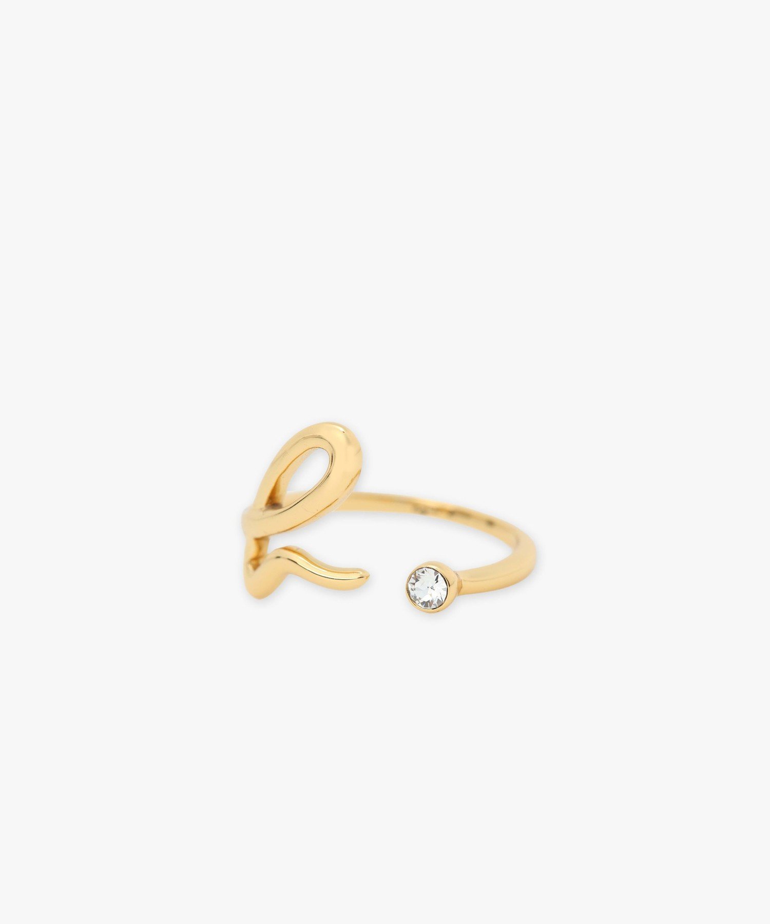 agnes b. FEMME "b." ロゴ リング "Iconic" アニエスベー アクセサリー・腕時計 リング・指輪 ゴールド【送料無料】