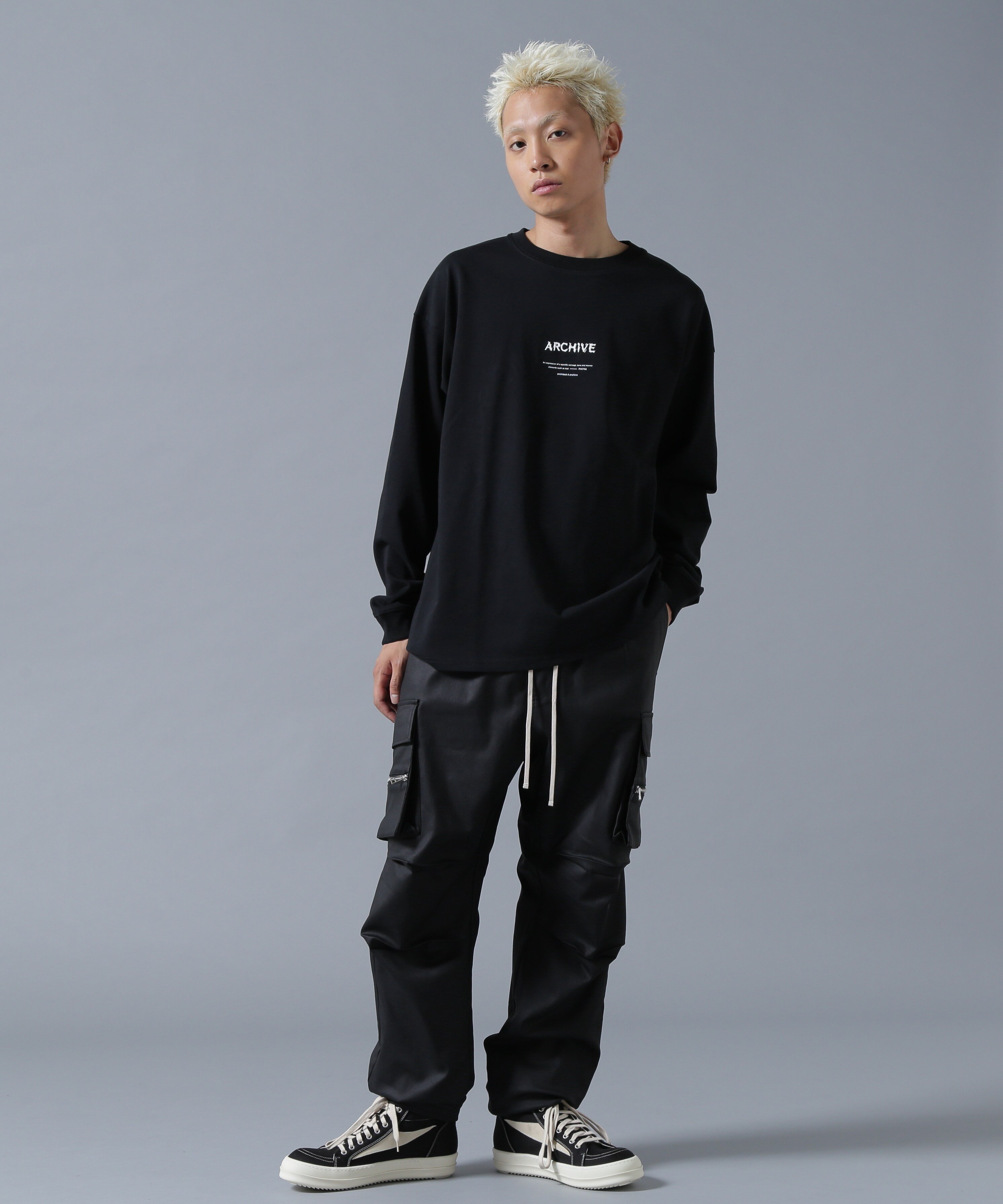 LHP WEB&DEPOT限定/DankeSchon/ダンケシェーン/COATING ZIP CARGO PANTS エルエイチピー パンツ その他のパンツ ブラック