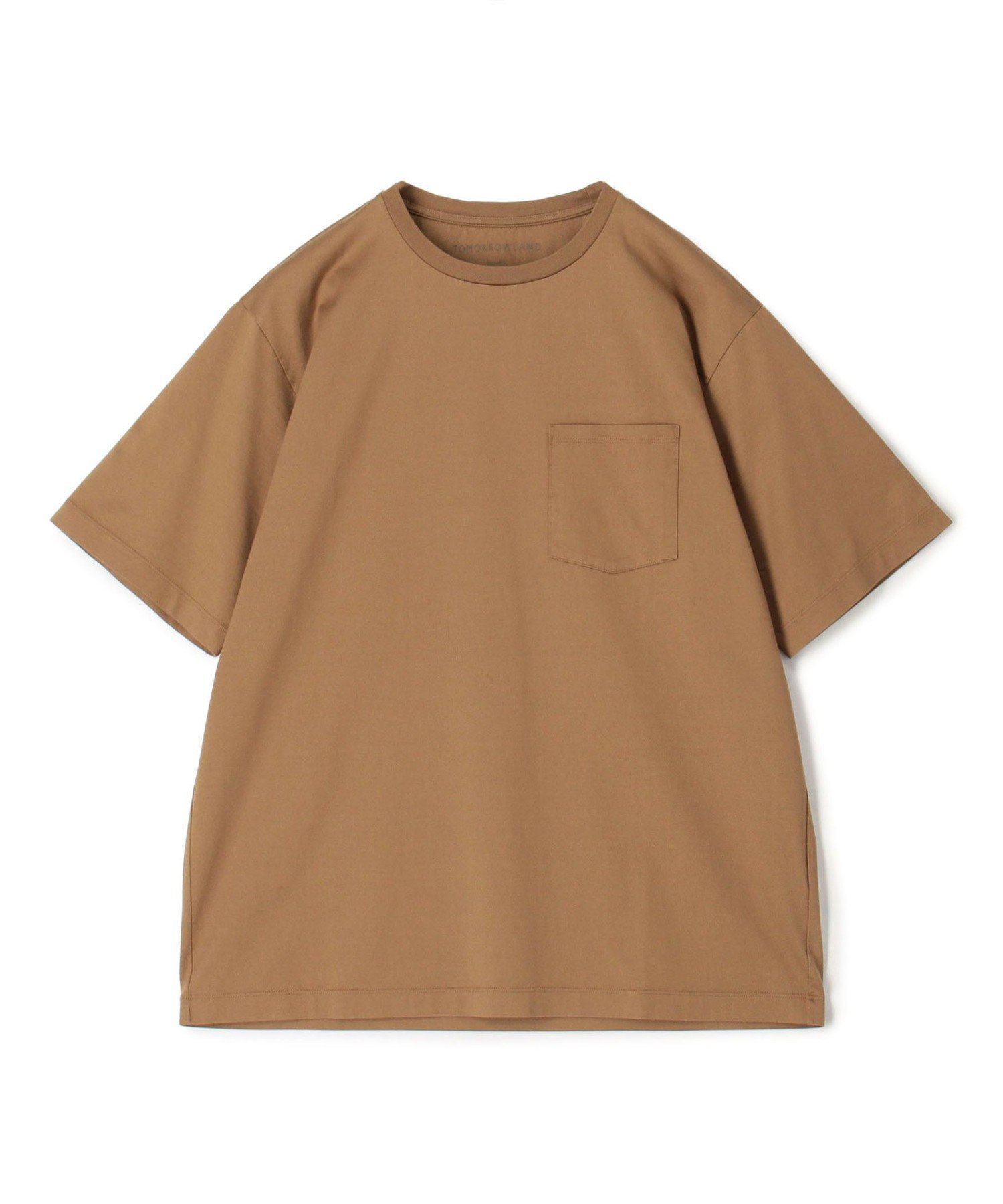 ギザコットン ハーフスリーブ ポケットTシャツ トゥモローランド トップス カットソー・Tシャツ ベージュ ブラウン ネイビー レッド