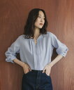 GLOBAL WORK キレイつづく2WAYタックブラウス/579493 グローバルワーク トップス シャツ・ブラウス ホワイト ネイビー【送料無料】