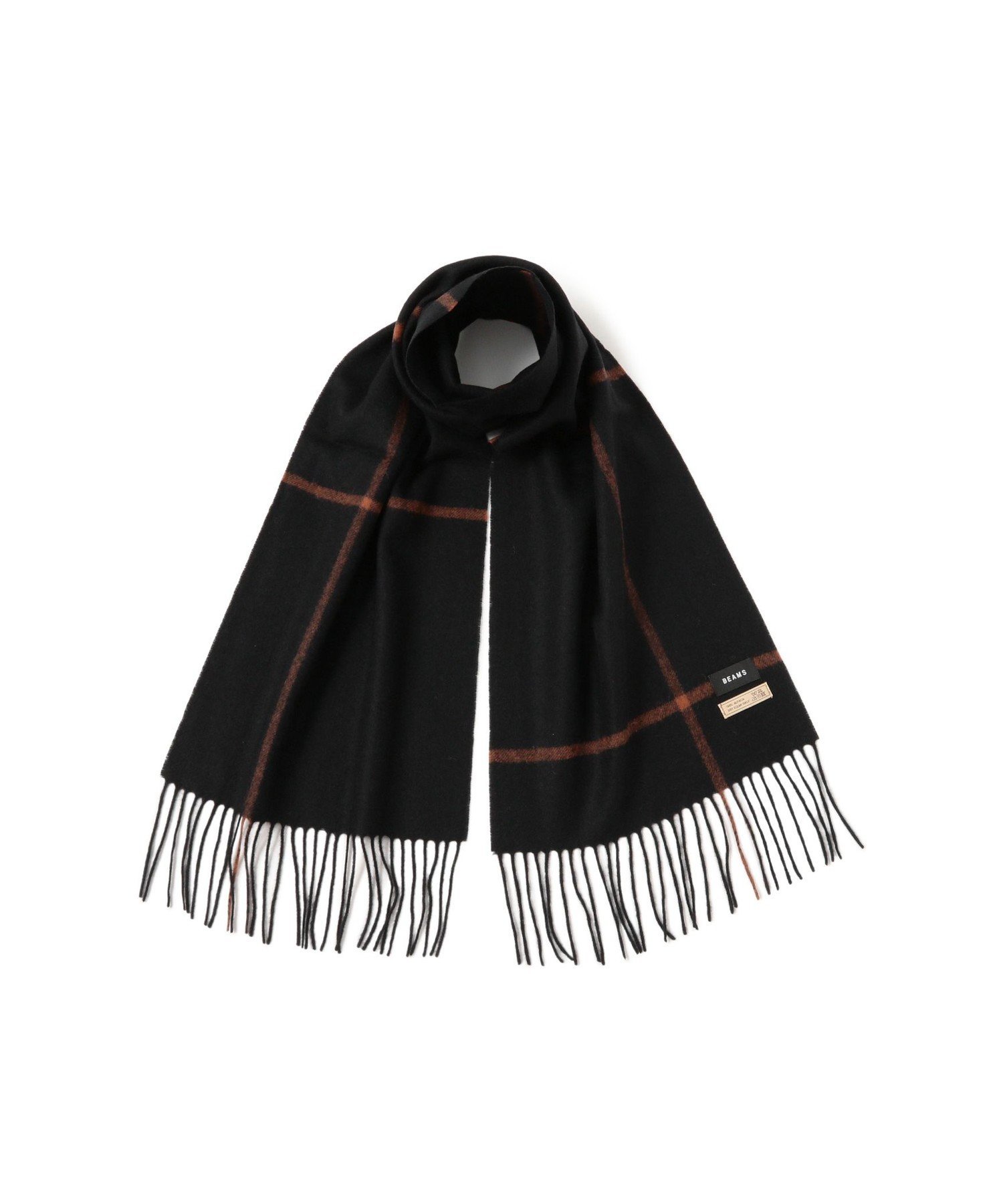 BEAMS ウィンドウペンチェック アルパカ マフラー ビームス メン ファッション雑貨 マフラー・ストール..