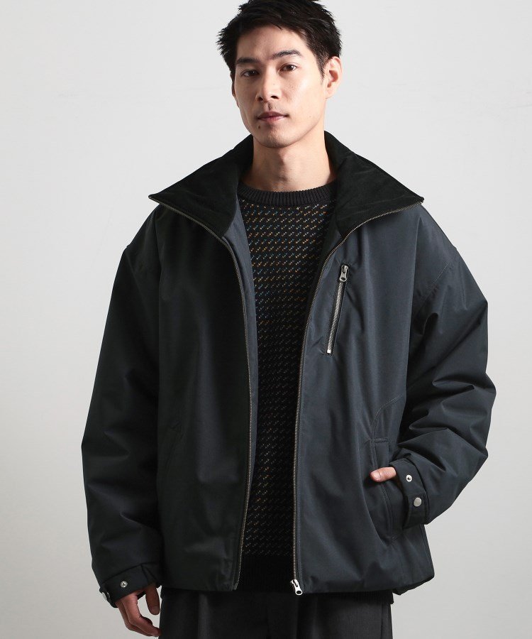 【SALE／10%OFF】THE SHOP TK 【洗濯機可】きれいめにもカジュアルにも スタンドネックジップブルゾン ..