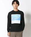 NUMERALS (U)RUMIANDOプリントLST ニコアンド トップス カットソー・Tシャツ ブラック ベージュ ホワイト