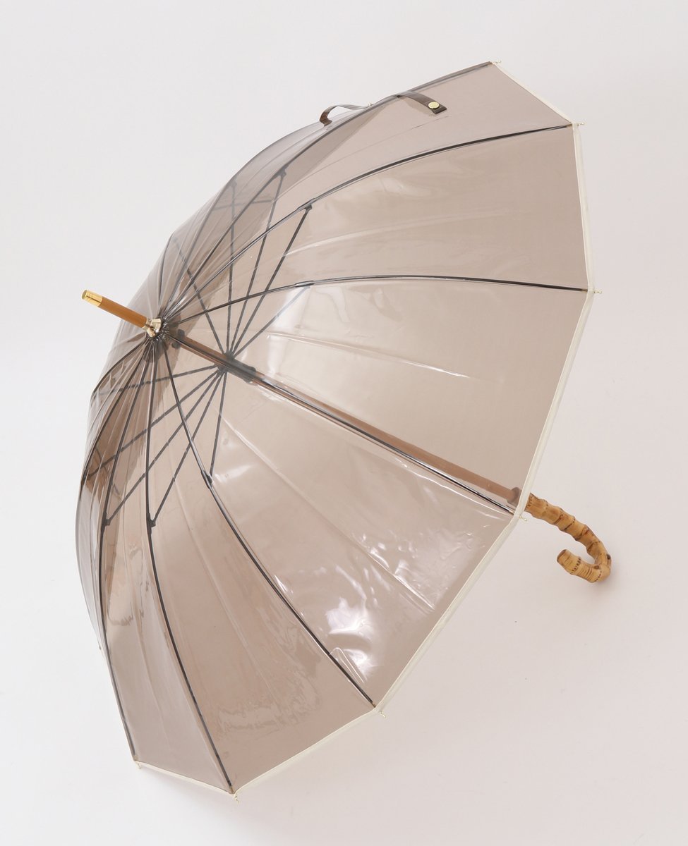 martinique Traditional WeatherWear/A231SLGGO0302 CLEAR UMBRELLA BAMBOO マルティニーク ファッション雑貨 傘・長傘 ブラウン ブラック【送料無料】