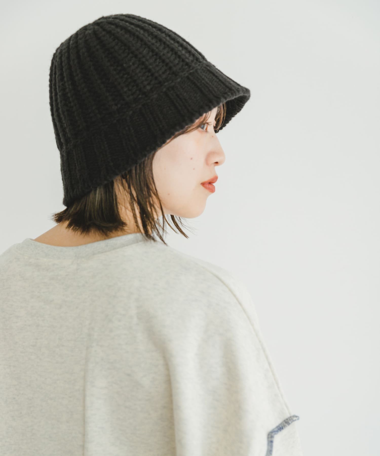 【SALE／50%OFF】URBAN RESEARCH ITEMS ニットバケットハット アーバンリサーチアイテムズ 帽子 ハット ブラック