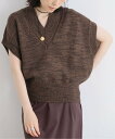 JOURNAL STANDARD L'ESSAGE 《予約》MIXヤーンベスト ジャーナルスタンダード レサージュ トップス ベスト・ジレ ベージュ ブラウン【...