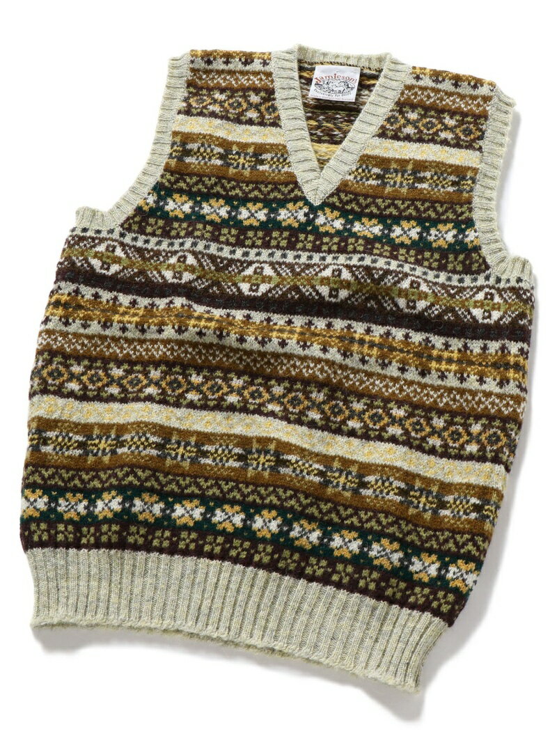 Wool V-neck Slipover 116-58-0003: Olive