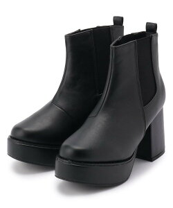 csT&P サイドゴアブーツ エスペランサ シューズ・靴 ブーツ ブラック ホワイト【送料無料】