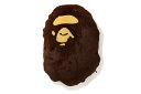 A BATHING APE BIG APE HEAD CUSHION M ア ベイシング エイプ インテリア・生活雑貨 クッション・クッションカバー ブラウン【...