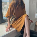 【SALE/30%OFF】Aimoon ゆったり Tシャツワンピース レディース ミニミニストア ワンピース・ドレス ワンピース ブラウン ブラック ホワイト