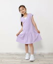 【SALE/50%OFF】ikka 鹿の子フェイクワンピース(120~160cm) イッカ スカート その他のスカート パープル ネイビー