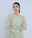 EMMEL REFINES <EMMEL REFINES>EM バックリボン パフショルダー ワンピース ユナイテッドアローズ グリーンレーベルリラクシング ワ...