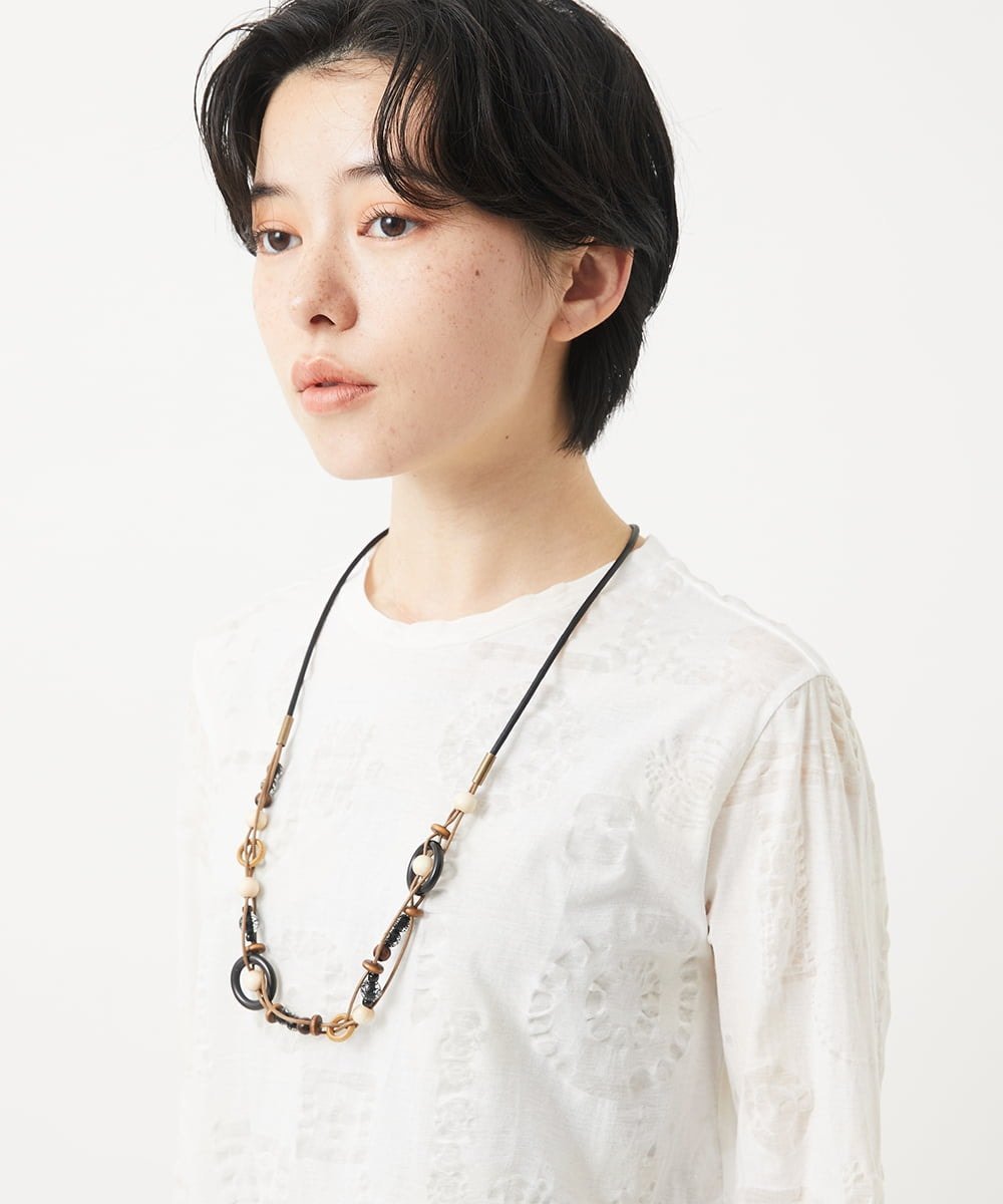 【SALE／50%OFF】GIANNI LO GIUDICE（小さいサイズ） [日本製]カカモラネックレス メゾンドゥサンク アクセサリー・腕時計 ネックレス ベージュ【送料無料】
