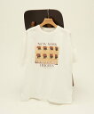 AMERICAN HOLIC ロゴ&フォトプリントTシャツ アメリカン ホリック トップス カットソー・Tシャツ ブラック ベージュ ホワイト