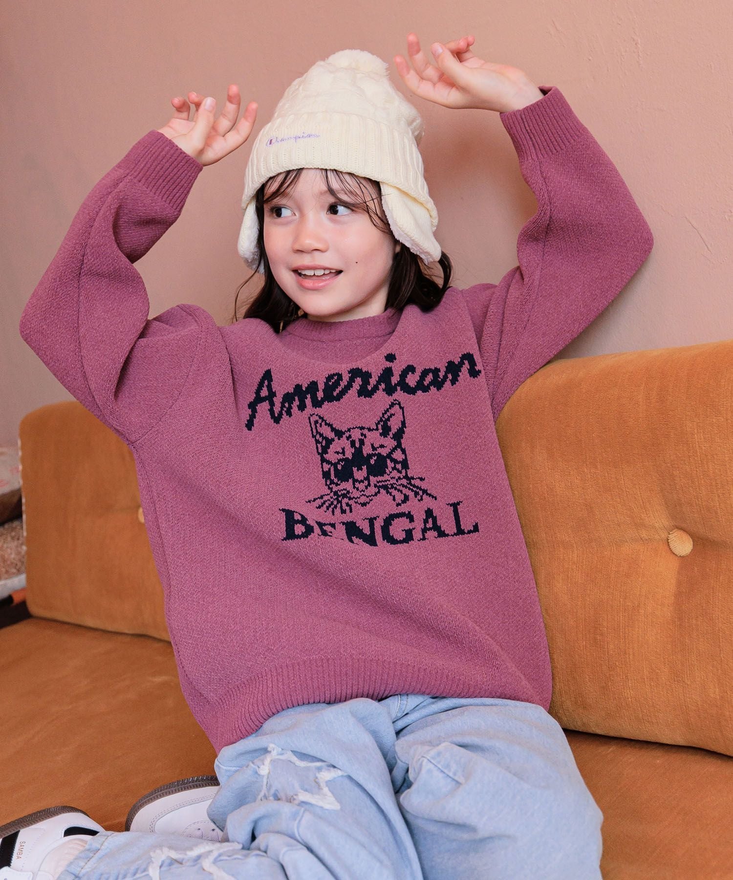 セーターキッズ女の子秋冬子供女の子ハイネックニット子供服リブニットリブタートルニットインナーセータージュニア春秋かわいい