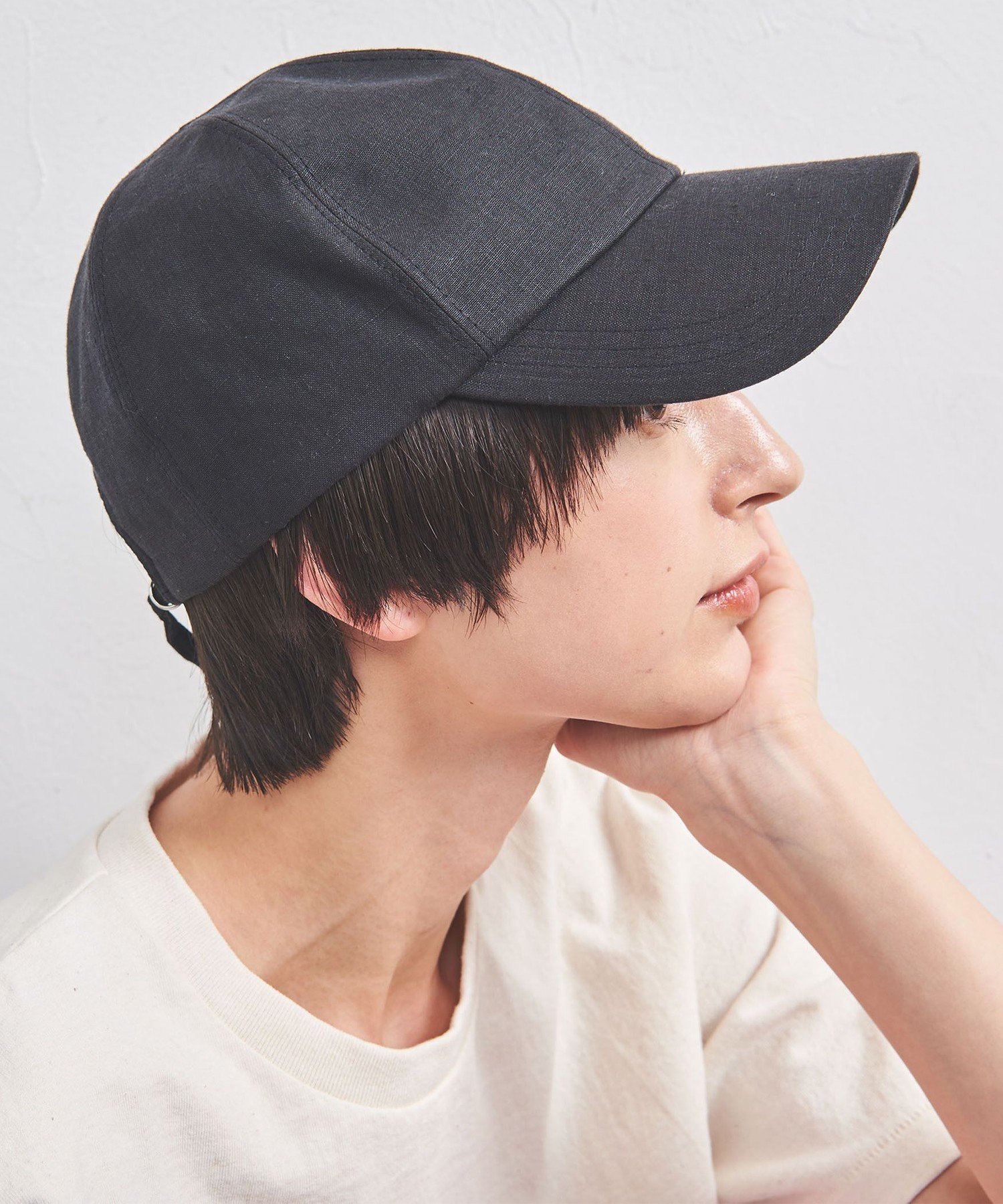 【SALE／30%OFF】UNITED ARROWS HMP ナローベルト キャップ UV ユナイテッドアローズ アウトレット 帽子 キャップ ベージュ ブラック【送料無料】